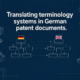 German patent terms mapped consistently across one technical invention.